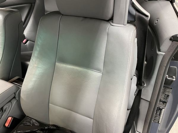 Repaired driver seat in the BMW convertible